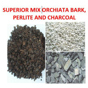 bark, perlite and charcoal