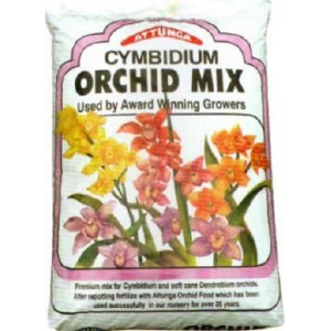 a bag of cymbidium orchid mix