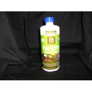 a bottle of neem plant spray
