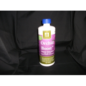 a bottle of orchid boost liquid fertiliser