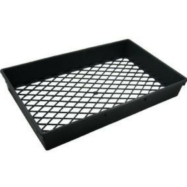 one black plastic medium universal tray