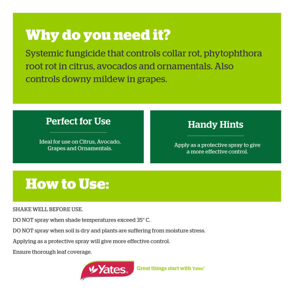 FUNGICIDE - YATES ANTI ROT PHOSACID SYSTEMIC 500ML - Image 3